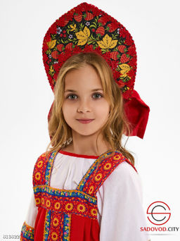 Кокошник для девочки (сзади бант)