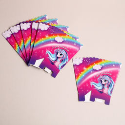 Цена за 6 шт. Снек-бокс С днём рождения. Единорожка - Страна карнавалия фото 3