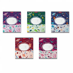 Цена за 10 шт. Тетрадь школьная ученическая ErichKrause Cosmic Trash, 24 листа, клетка (в плёнке по 10 шт.)_MIX-PACK  фото 2