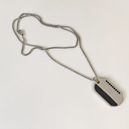 Кулон из стали на цепочке