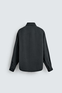 CAMISA FLUIDA RELAXED FIT / Negro - Zara фото 8