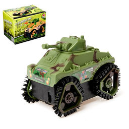 Машина-перевёртыш Танк, работает от батареек, цвета МИКС