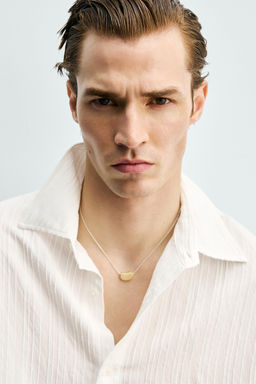 CAMISA RELAXED FIT ESTRUCTURA RAYA / Blanco - Zara фото 6