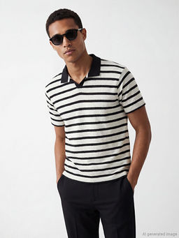 Polo Yaka ?izgili Erkek Ti??rt