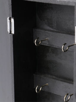 Ключница «Древо», 6 крючков, 14×7×32 см, МДФ, серебристая