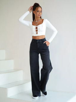 Женские джинсы палаццо CRACPOT 1199 - Сracpot фото 7