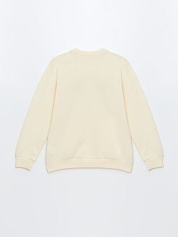 Bisiklet Yaka Bask?l? K?z ?ocuk Sweatshirt - Waikiki фото 2