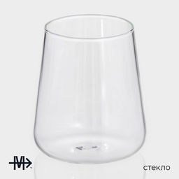 Стаканы Magistro «Нолан», 400 мл, 9×10 см, набор 2 шт., стекло, прозрачные