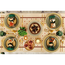 Набор столовый Этель Нью-Дели, скатерть 220х150 см, салф. 40х40 см-12шт, 100% хл  фото 7