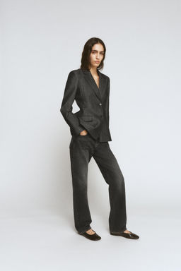 ZW COLLECTION DENIM BLAZER - Zara фото 9