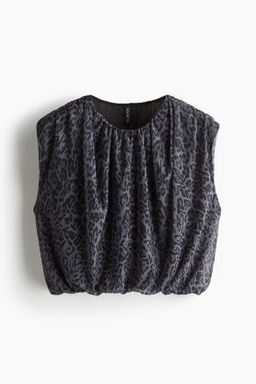 Top de malla drapeado - H&m фото 2