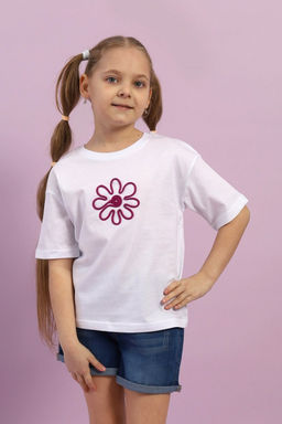 CRB wear/CSKG 63781-20-398 Футболка для девочки,белый/Ex.Cherubino