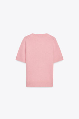 100% WOOL SHORT SLEEVE TOP - Zara фото 4