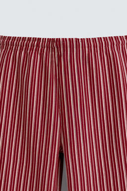 STRIPED RELAXED FIT TROUSERS - Zara фото 8