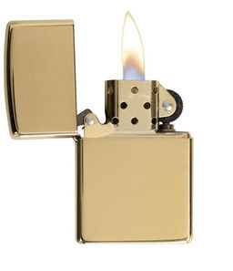 Зажигалка ZIPPO классическая с покрытием Глянцевая латунь | Classic High Polish Brass 254B  фото 2