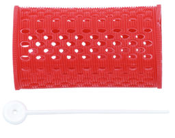 Dewal Бигуди пластиковые для волос RMHR-1, красный, d 38 мм, 12 шт.