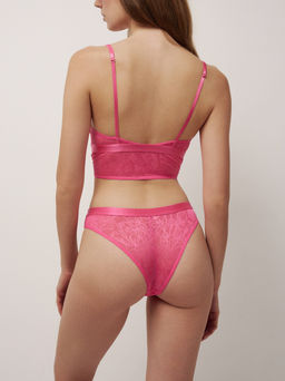 CONTE FLORAL TATTOO LBE 2870 Бюстье женское barbie pink - Conte elegant фото 3