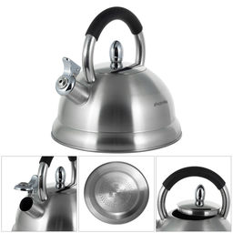 Чайник 2,7л из нержавеющей стали со свистком и ручкой soft touch (1097) /KAMILLE/  фото 6