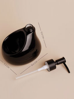 Дозатор для мыла SL Home Drop, с подставкой для губки, 450 мл, чёрный