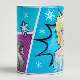 Копилка металлическая, 6.5 см × 6.5 см × 12 см «Анна и Эльза», Холодное сердце