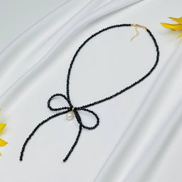 Колье из Шпинели и Жемчуга "Бантик" 41 см +