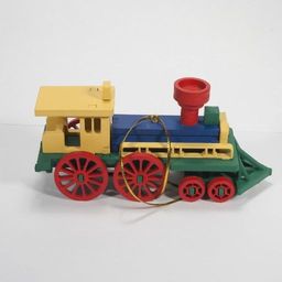 Новогодние елочные игрушки: Ретро паровоз 6029 - Idh фото 4