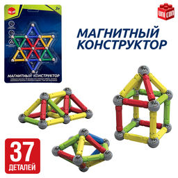 Конструктор магнитный Звезда, 37 деталей