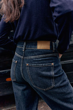JEANS Z.04 STRAIGHT FULL LENGTH HIGH-WAIST - Zara фото 6