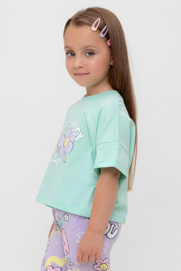 Crockid _ КР 302696/зеленый ручей к541 фуфайка (футболка) для дев