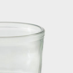 Стакан, 400 мл, с крышкой и трубочкой, стекло, прозрачный