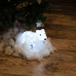 ULD-M3125-040/STA WHITE IP20 WHITE BEAR-4 Фигура светодиодная Белый медведь-4, 32*25см, 40 светодиодов. Белый свет. Провод прозрачный. TM Uniel