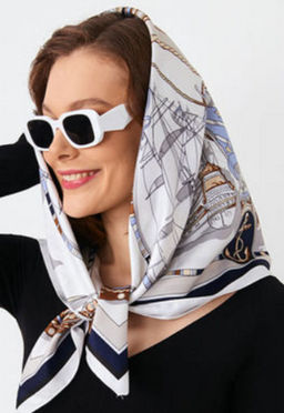 Большой, мягкий, тонкий и очень нежный двусторонний платок с рисунком. - Tantino фото 21