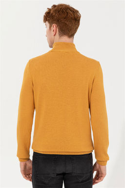 Мужской желтый трикотажный свитер Basic - U.s. polo assn фото 11