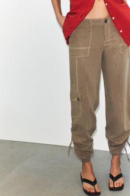 FLOWING GATHERED TROUSERS - Zara фото 2