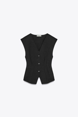 INTERLOCK SLEEVELESS TOP - Zara фото 17