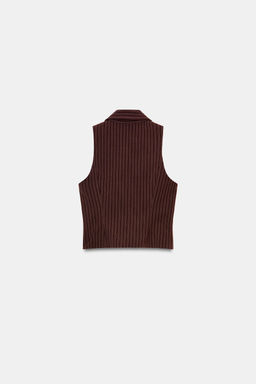 STRIPED ZIP-UP WAISTCOAT - Zara фото 13