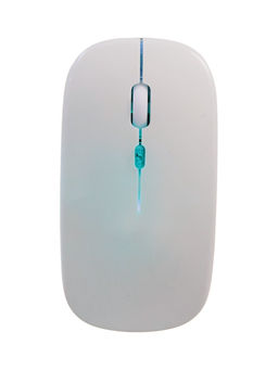 Мышь MB-2.4 беспроводная, оптическая, подсветка, 800-1600 dpi, USB, Bluetooth, белая