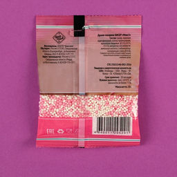 Цена за 3 шт. Посыпка кондитерская Бисер бело-розовая, 25 г - Кондимир фото 3