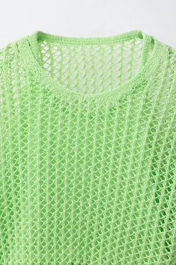 JERSEY DOBLE CAPA RED / verde lavado - Zara фото 3