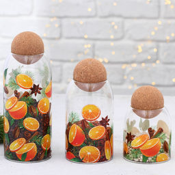 Банка для хранения новогодняя Аромат праздника, 1000 мл - Дорого внимание фото 5