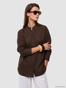 Hakim Yaka Oversize Kad?n G?mlek Tunik