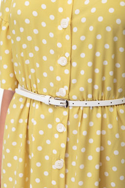Платье ANELLI 713 желтый/горох  фото 4