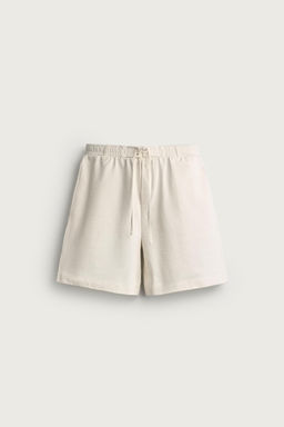 BERMUDA JOGGER CINTURA COMBINADA / Blanco - Zara фото 6
