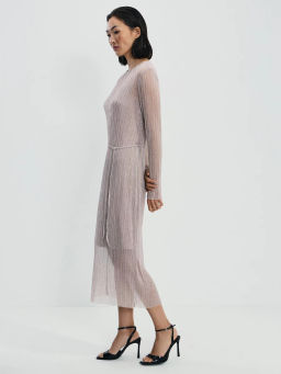 Платье миди с люрексом / Zarina