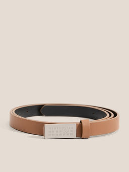 Женский ремень MM6 MAISON MARGIELA NUMERIC BELT MINI Артикул 4663659, бежево-коричневый