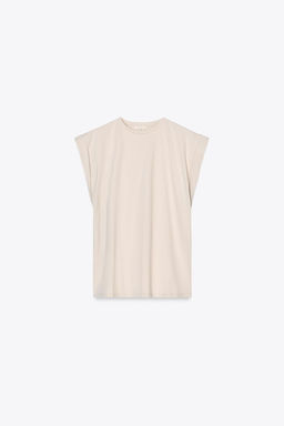 DROP SHOULDER TEXTURED T-SHIRT - Zara фото 5