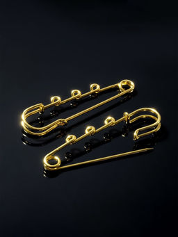 Булавка для подвесок PO-065 №04, (набор 2 шт.) 65?5 мм, цвет золото