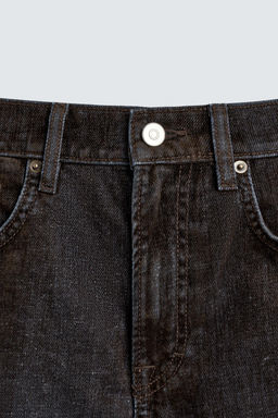 FLOCKED VELVET RELAXED FIT JEANS - Zara фото 10