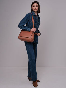 Сумка сэтчел Deboro 30923 коричневый камень