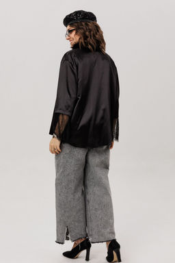 Блуза ANELLI 1801 угольный шелк